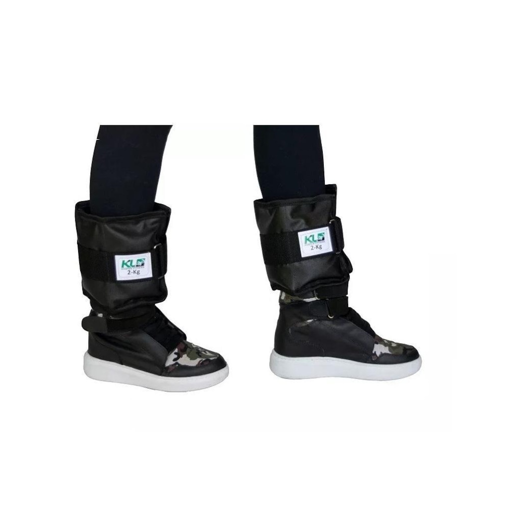 Imagem 3 do produto Par de Caneleira Academia Profissional Lona com Ajuste 2 Kg