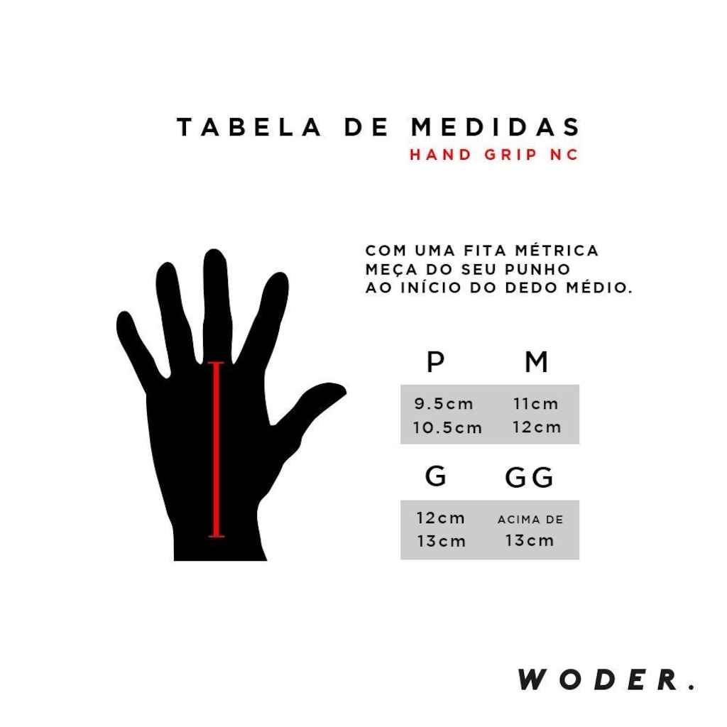 Imagem 3 do produto Hand Grip NC Extreme Pull Up em Couro Protetor Palmar 2 Furos - Adulto
