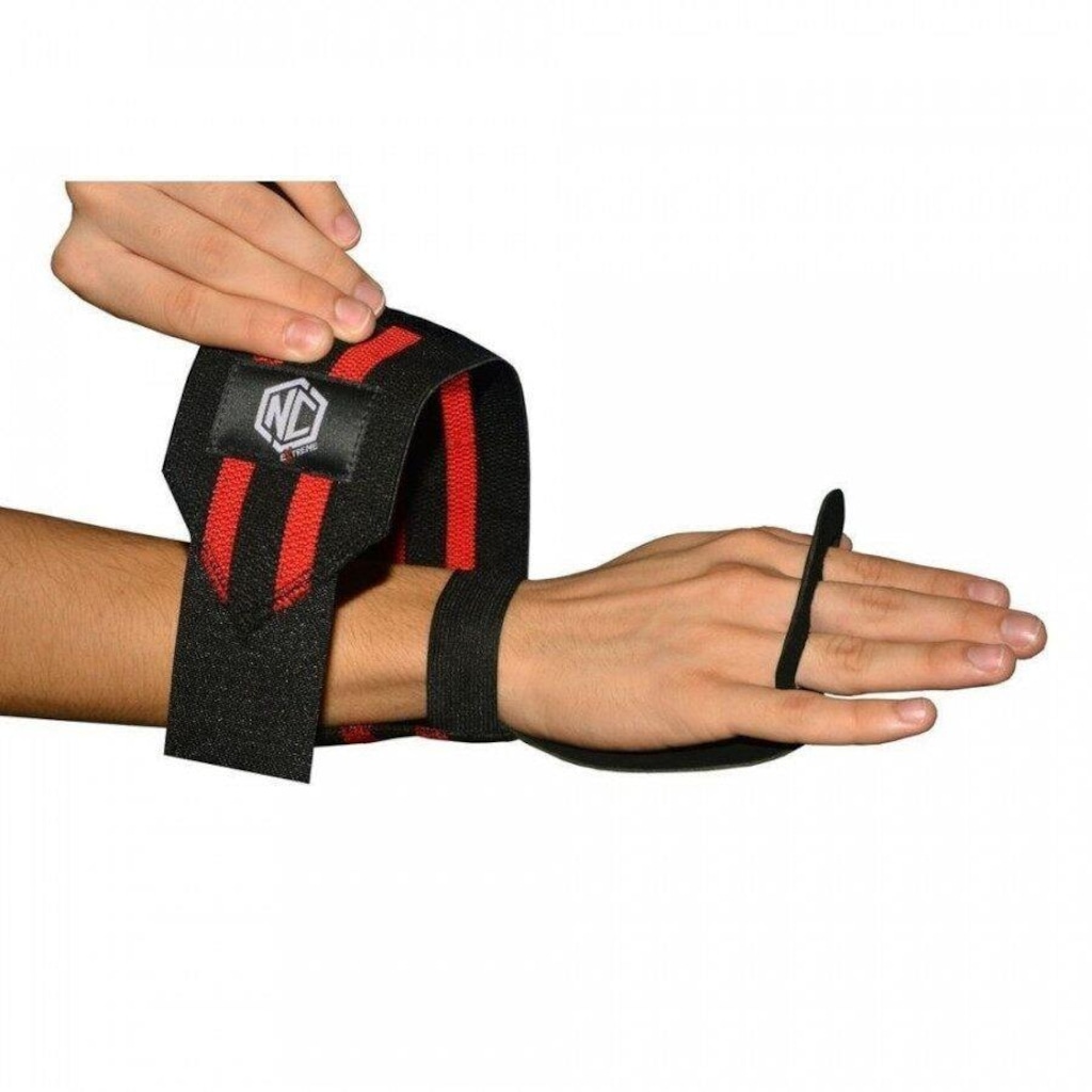 Imagem 2 do produto Luvas Grip Nc Extreme Munhequeira Pull Up