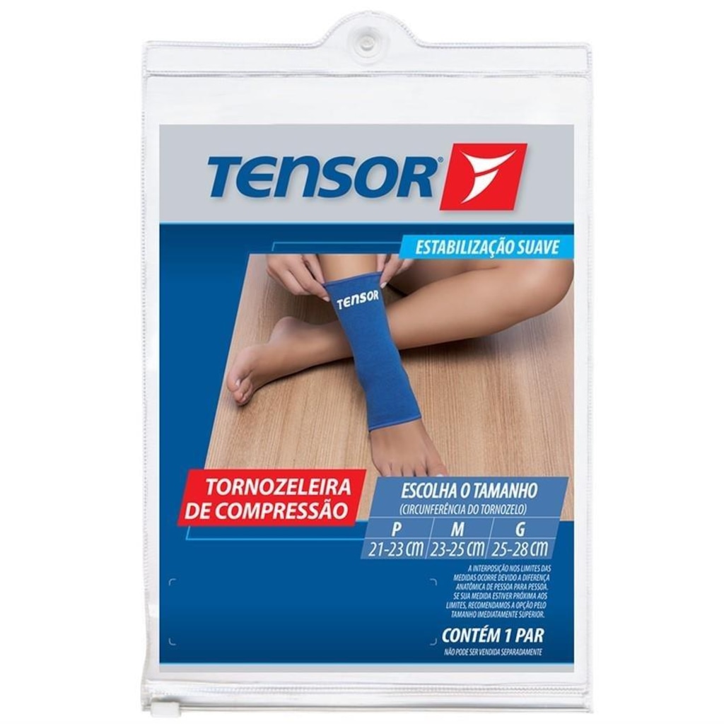 Imagem 2 do produto Tornozeleira de Compressão Tensor - Par - Adulto