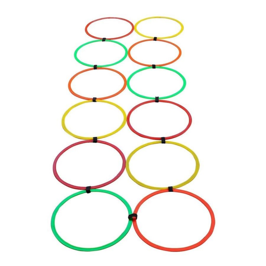 Imagem 3 do produto Kit de Argolas de Agilidade Yangfit Funcional com 12 unidades