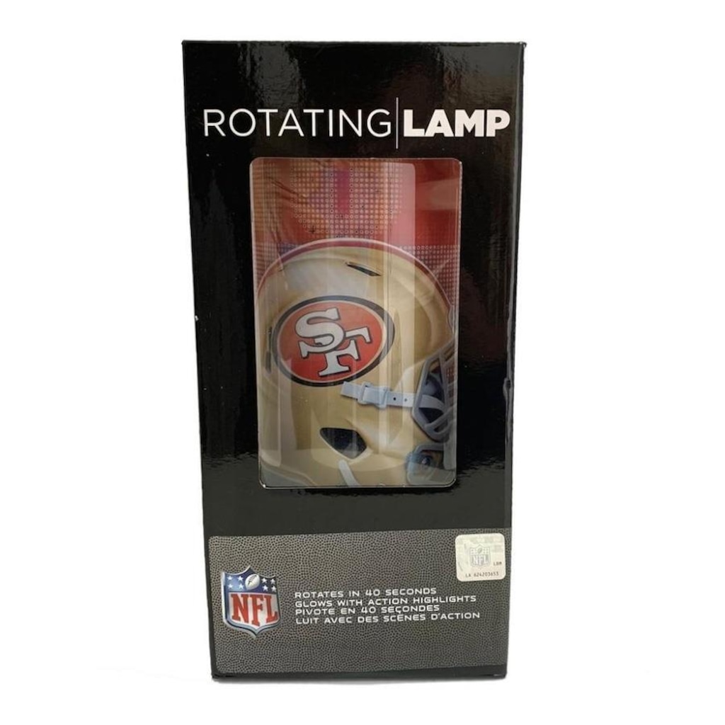 Imagem 2 do produto Luminária Rotativa NFL San Francisco 49ers 30cm - 120V
