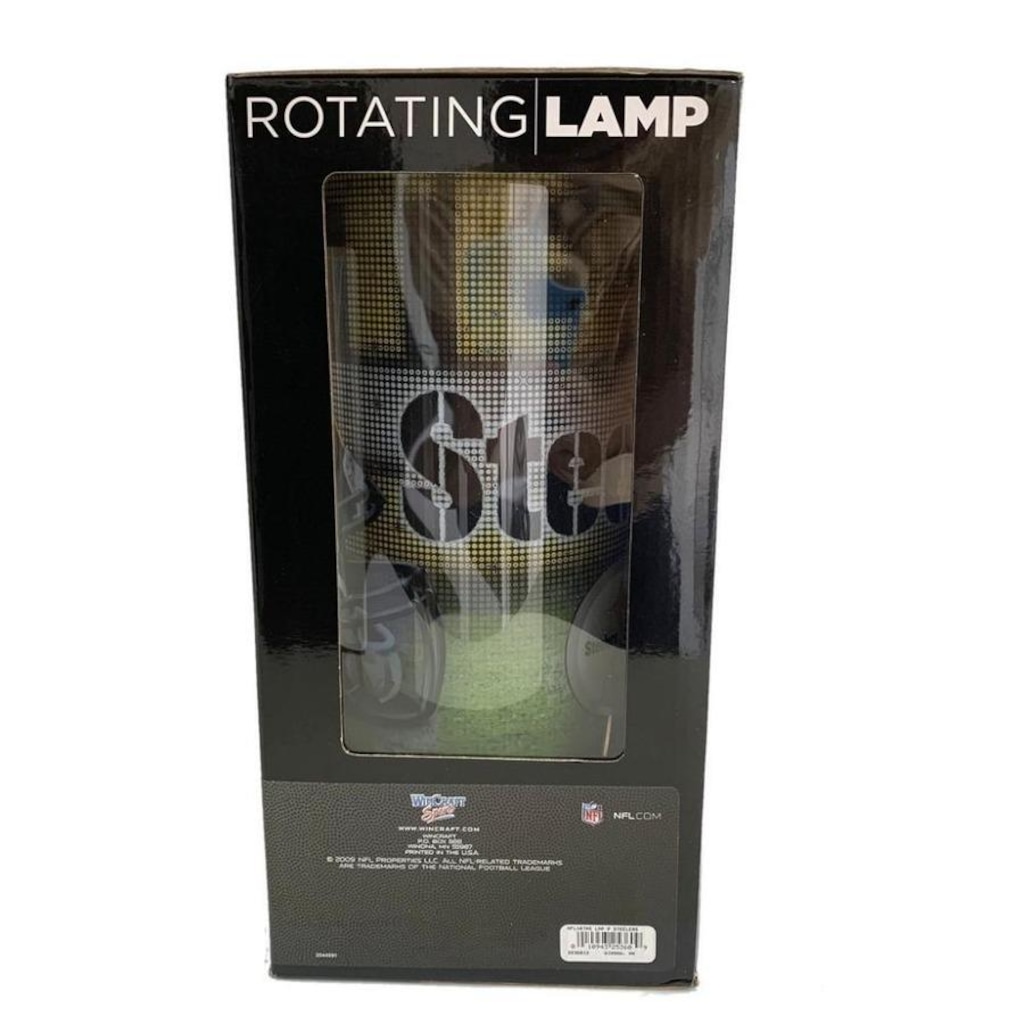 Imagem 2 do produto Luminária Rotativa NFL Pittsburgh Steelers 30cm - 120V