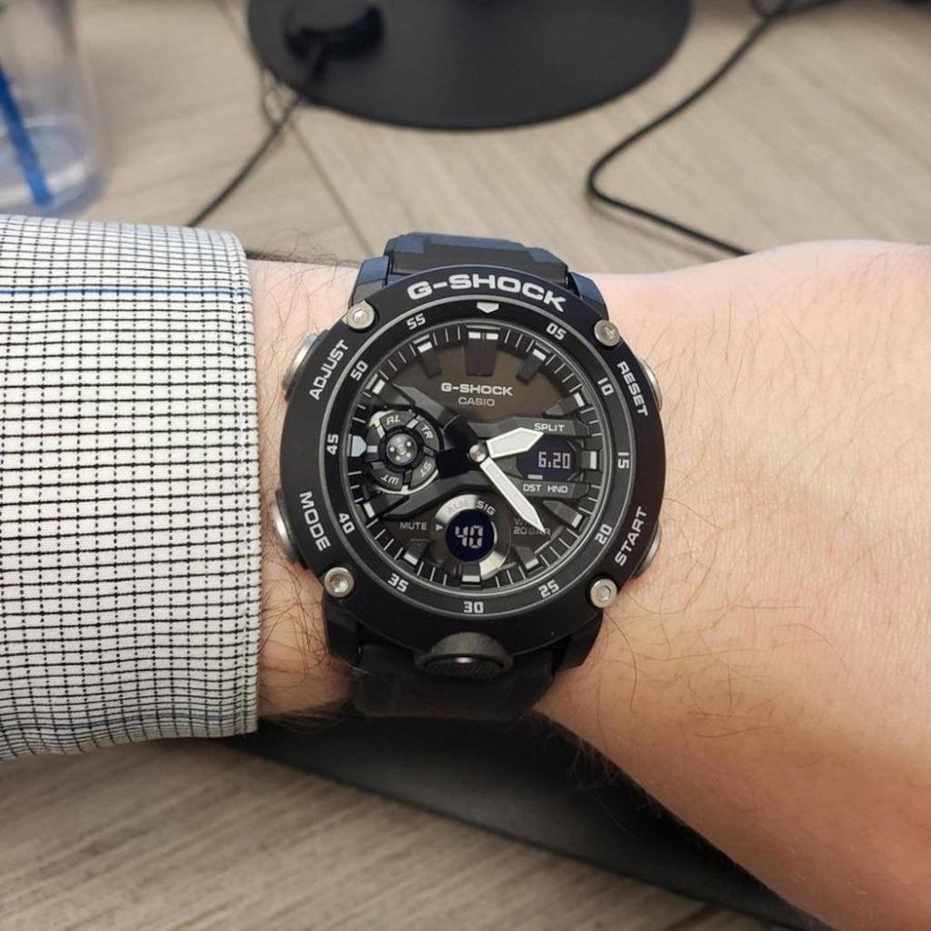 Imagem 4 do produto Relógio Digital G-Shock Carbon Core Guard GA-2000S-1ADR - Masculino