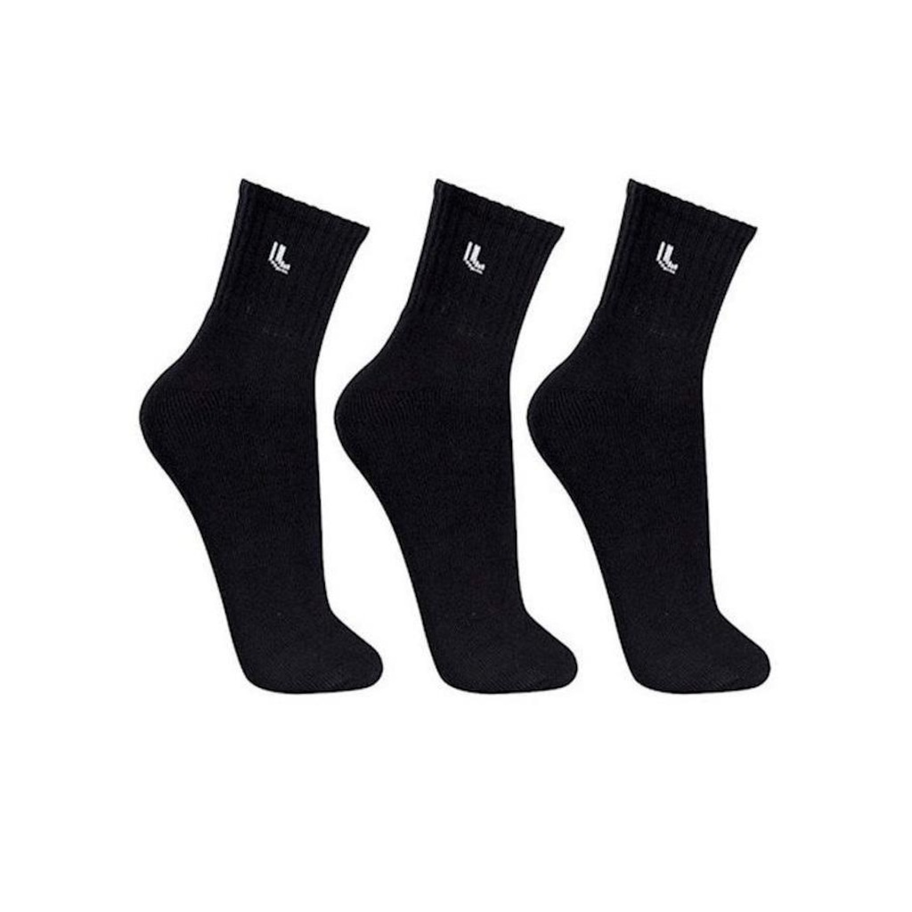 Imagem 1 do produto Kit Lupo com Meias Cano Alto Sport Masculinas - 3 Pares