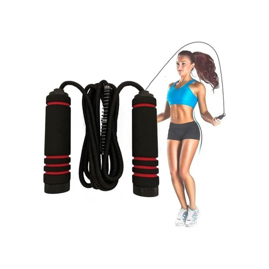 Imagem 2 do produto Corda de Pular MBFit Ajustável Funcional Jump Rope
