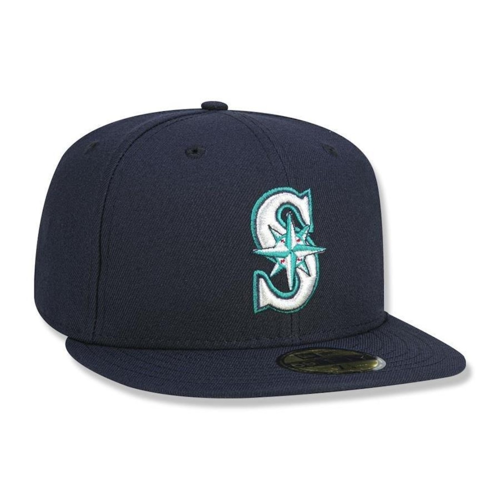 Imagem 3 do produto Boné Aba Reta New Era 59fifty MLB Seattle Mariners - Fechado - Adulto