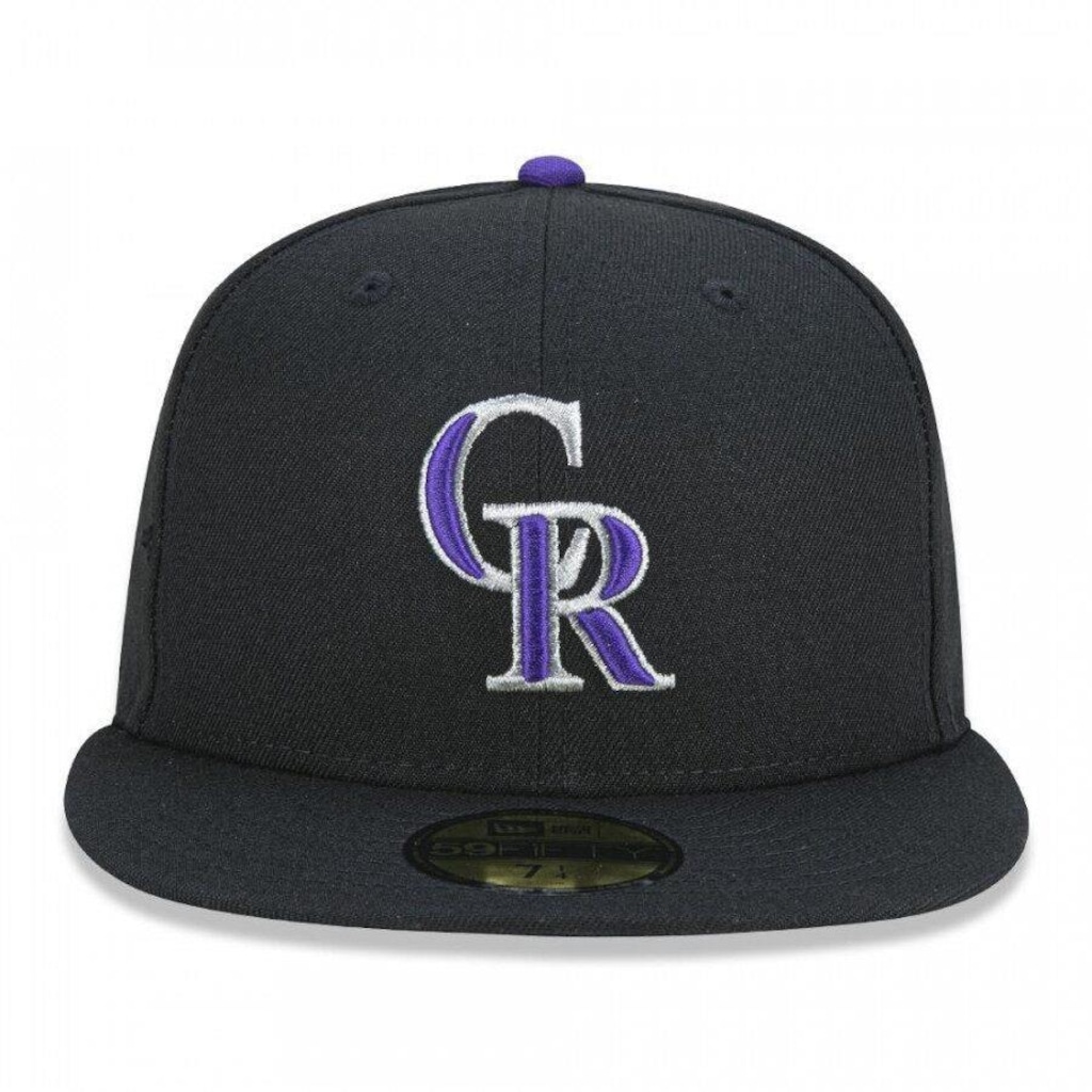 Imagem 2 do produto Boné Aba Reta New Era 59Fifty MLB Colorado Rockies - Fechado - Adulto