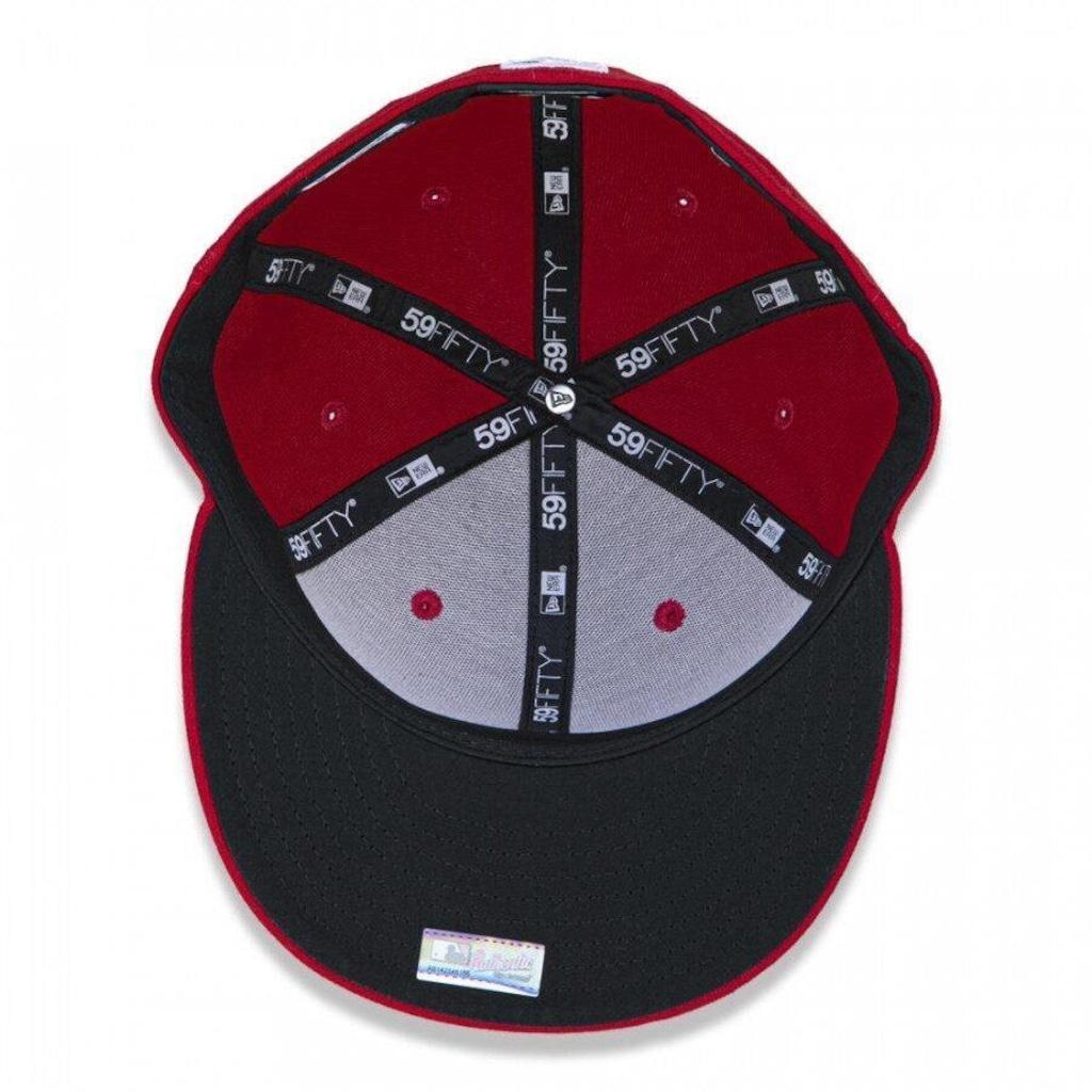 Imagem 5 do produto Boné Aba Reta New Era 59Fifty MLB Saint Louis Cardinals - Fechado - Adulto
