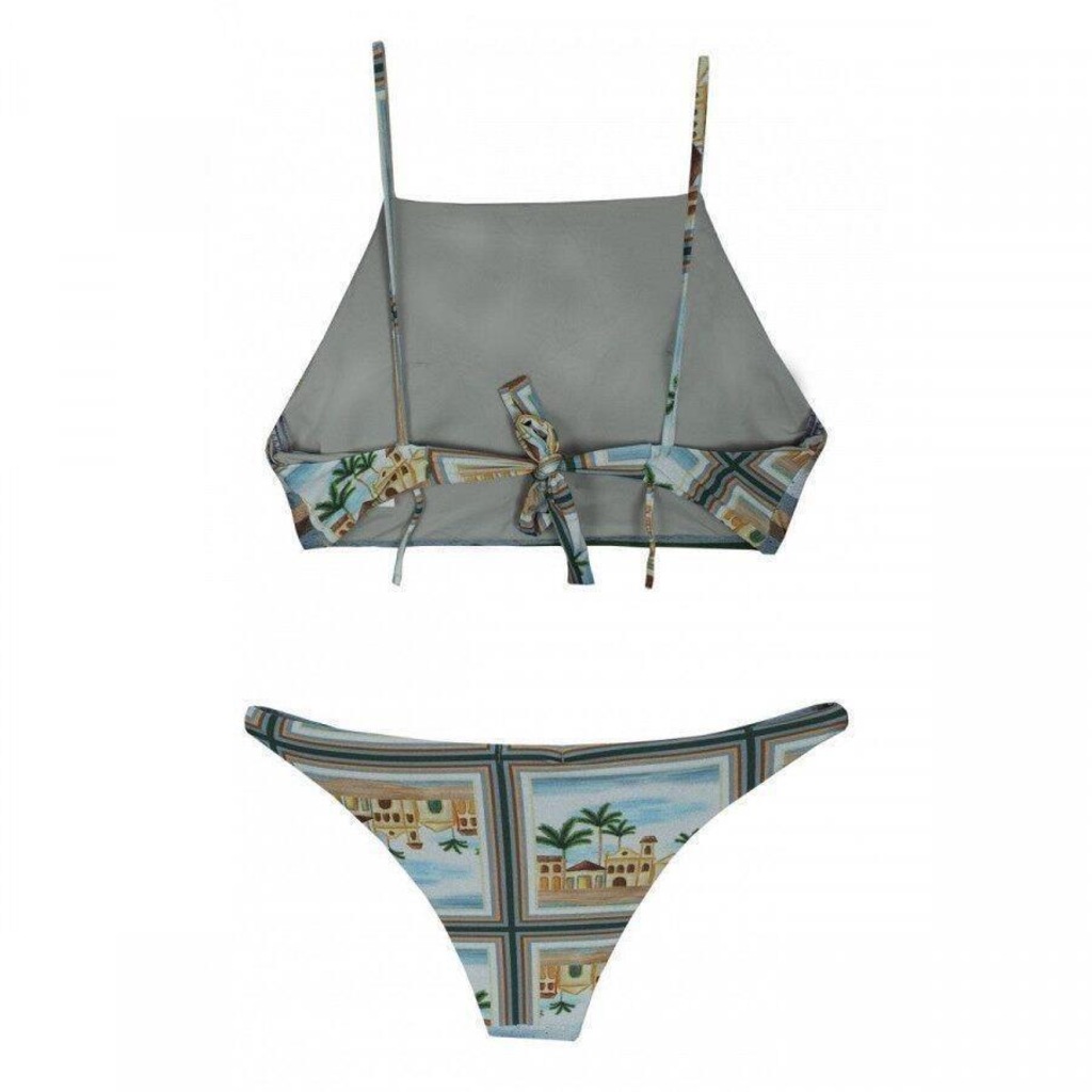 Imagem 2 do produto Biquini Alto Giro Poliéster Sensitive Halter Top - Adulto