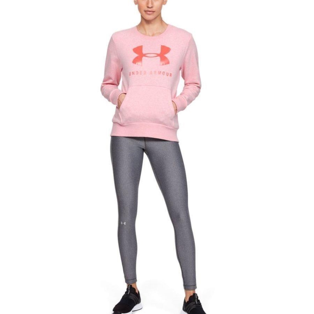 Imagem 2 do produto Blusão de Moletom Under Armour Favorite Fleece Sportstyle Graphic Crew - Feminino