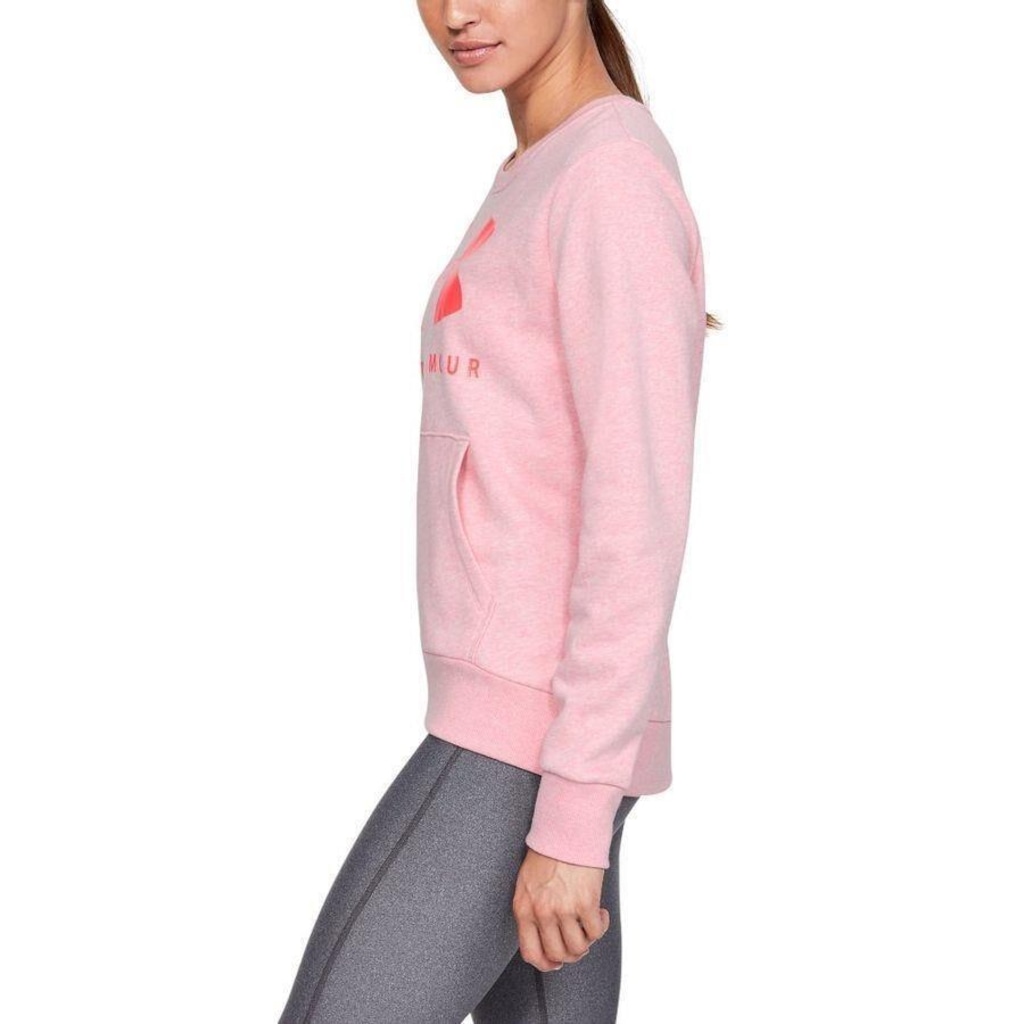 Imagem 4 do produto Blusão de Moletom Under Armour Favorite Fleece Sportstyle Graphic Crew - Feminino