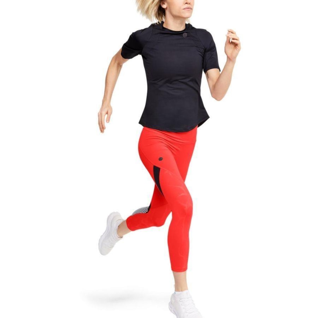 Imagem 2 do produto Calça Legging Under Armour Rush Embossed Shine Graphic Crop - Feminina