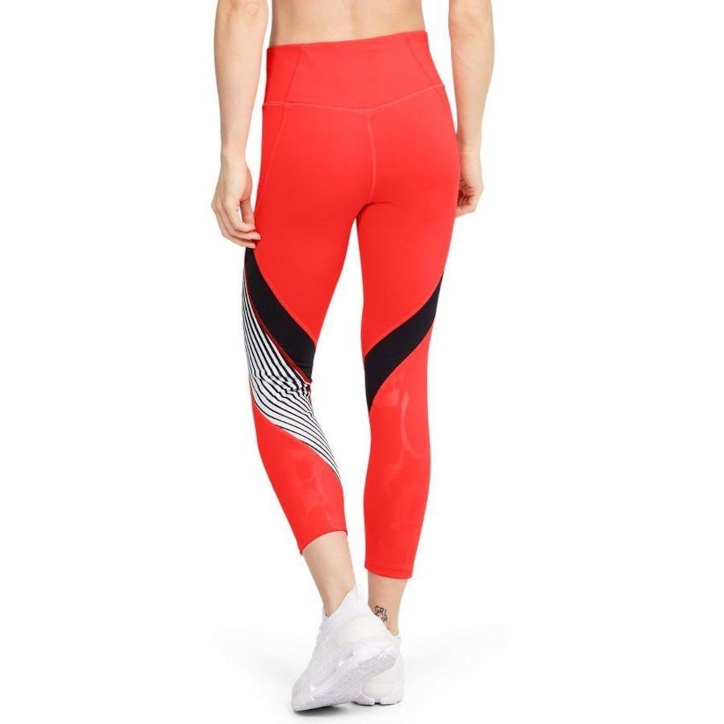 Imagem 3 do produto Calça Legging Under Armour Rush Embossed Shine Graphic Crop - Feminina