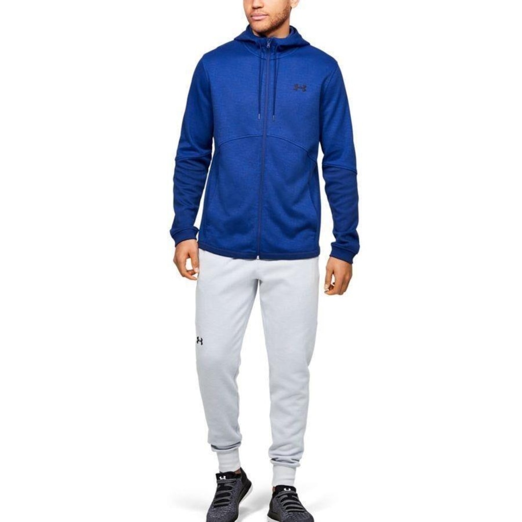 Imagem 2 do produto Blusão de Moletom Under Armour Double Knit Full Zip Hoodie - Masculino
