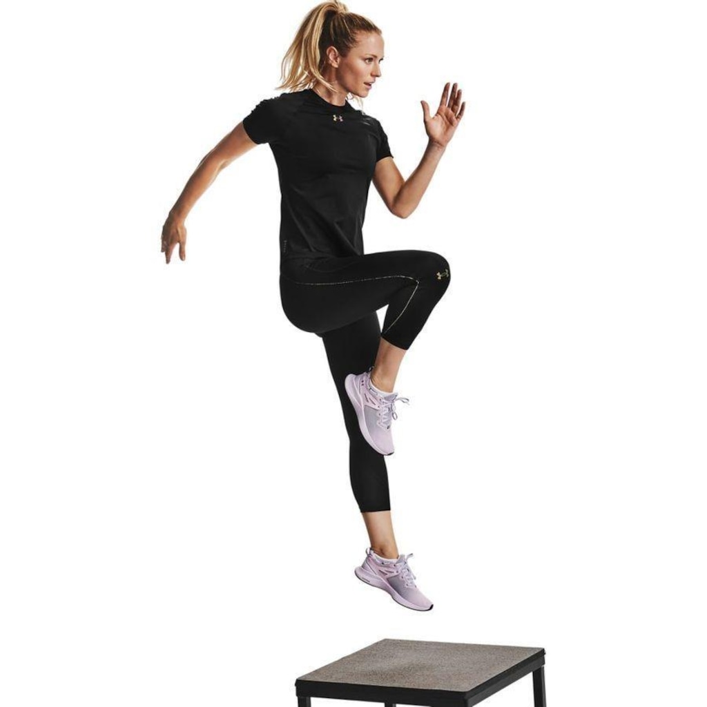 Imagem 2 do produto Calça Legging Under Armour Rush Side Piping Crop - Feminina