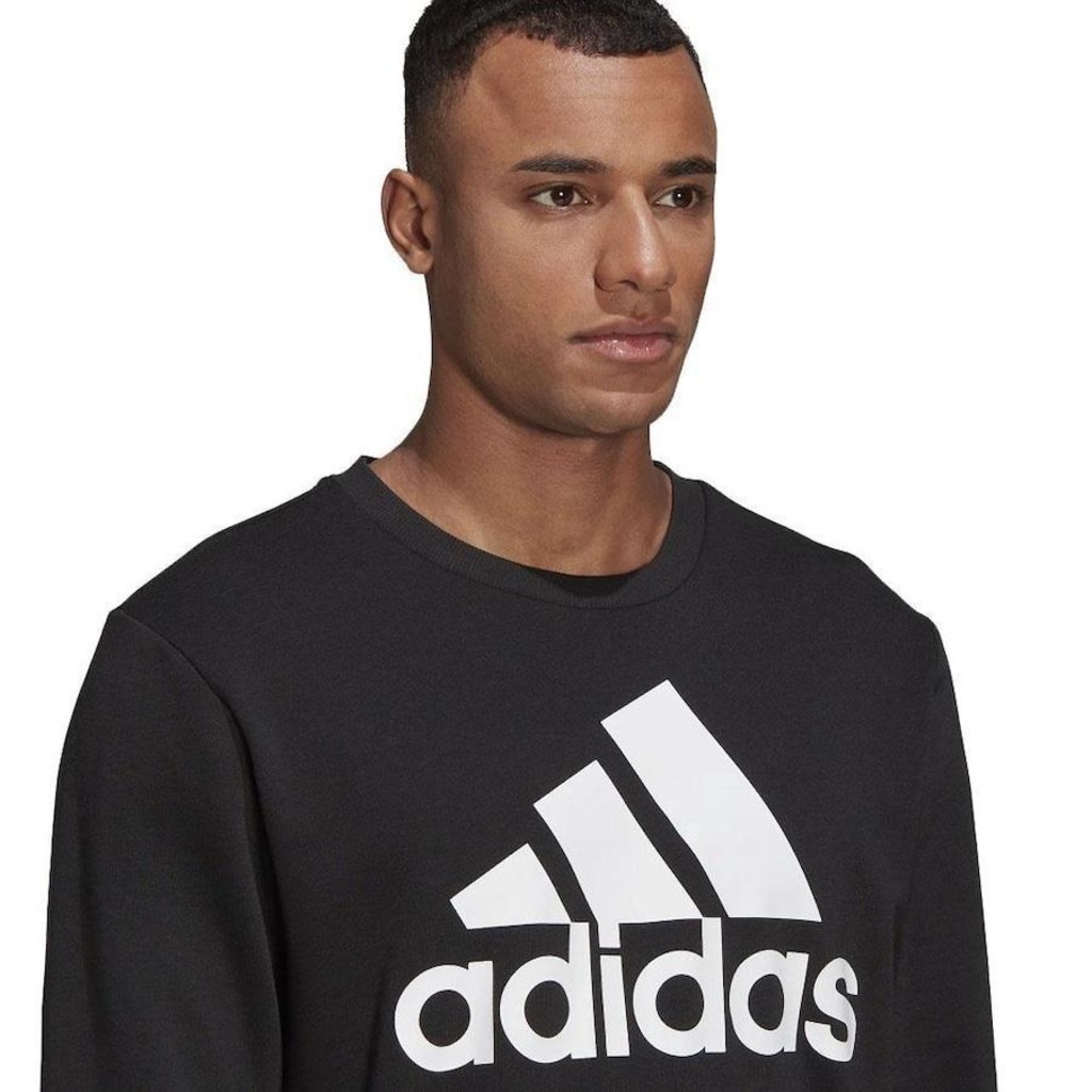 Imagem 3 do produto Blusão de Moletom sem Capuz adidas Essentials Logo - Masculino