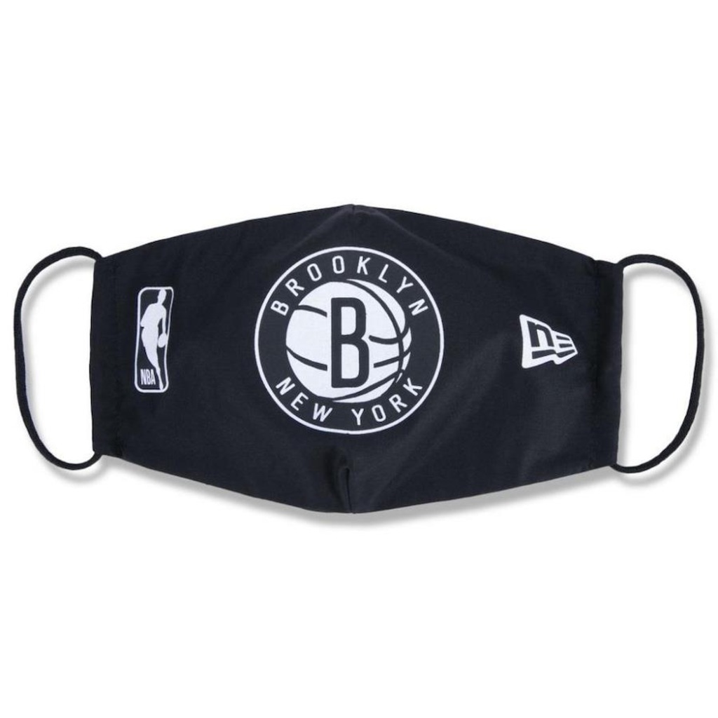 Imagem 2 do produto Máscara De Proteção Lavável Dupla Camada Nba Brooklyn Nets