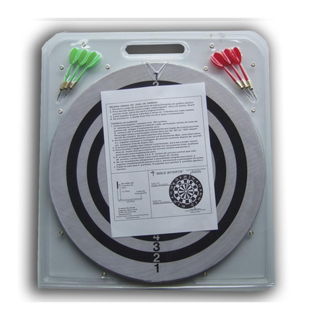 Imagem 2 do produto Kit de Dardos Gold Sports 15" com 6 setas 08g