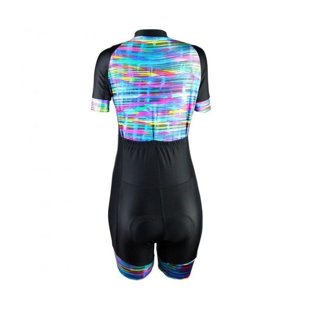 Imagem 2 do produto Macaquinho de ciclismo feminino Be Fast Colors forro em gel