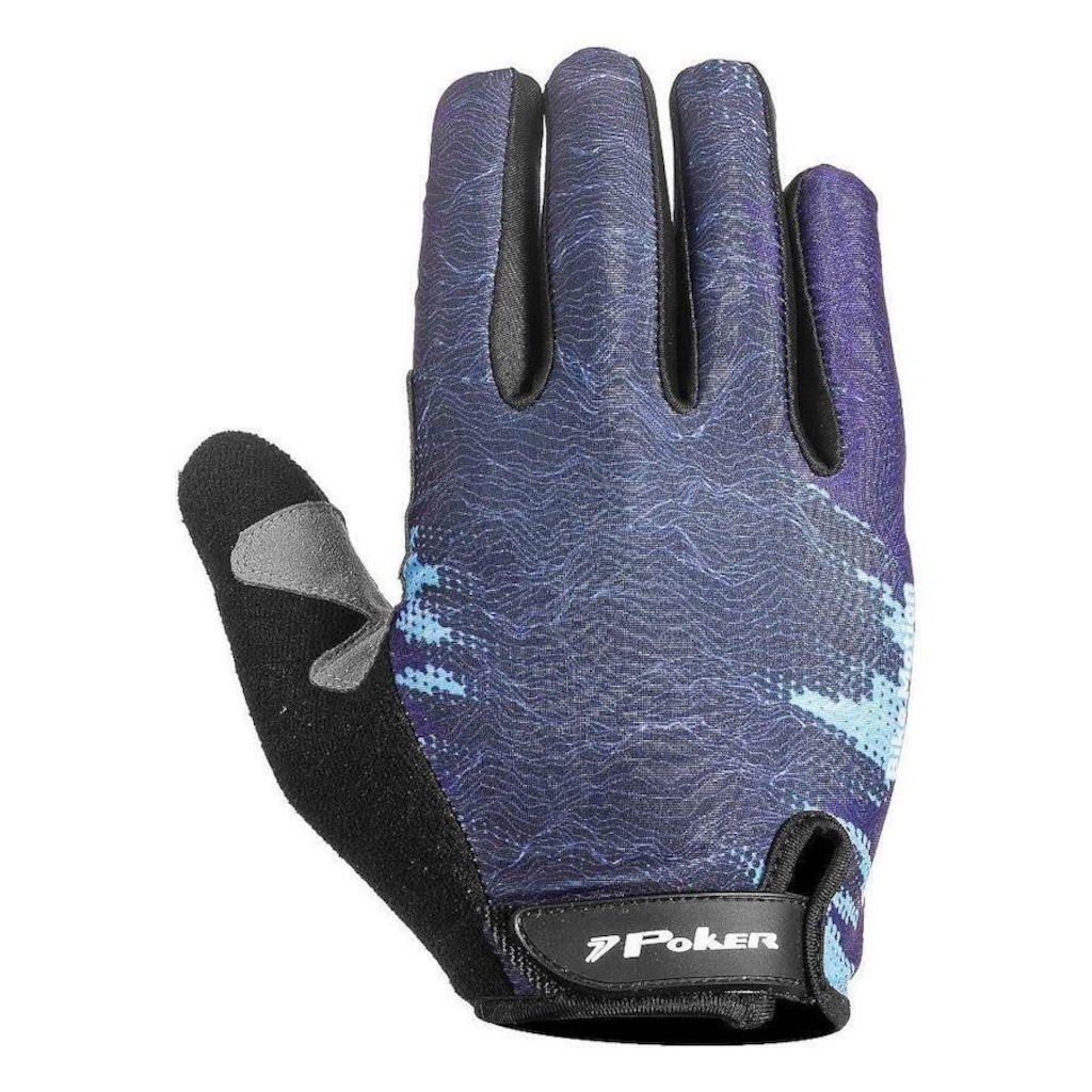Imagem 2 do produto Luva de Ciclismo Poker Bike Antishock Gel Motion - Adulto