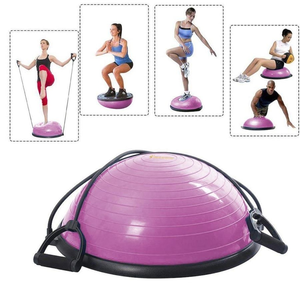 Imagem 2 do produto Meia Bola Gold Sports Power + Bomba e Alças