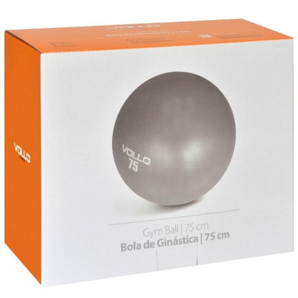 Imagem 2 do produto Gym Ball Vollo com Bomba - 75cm