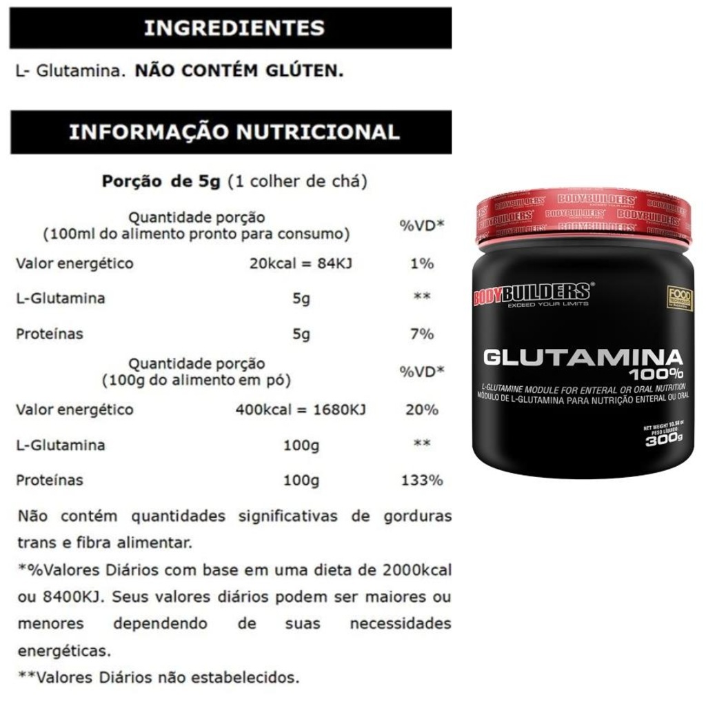 Imagem 3 do produto Kit 2x Whey Protein Morango 900g + 2x Creatina + 2x BCAA + 1x Glutamina +Coqueteleira -Bodybuilders