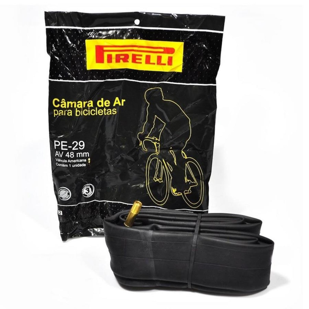 Imagem 2 do produto Câmara de Ar aro 29 Pirelli PE-29 Válvula Americana 48 mm