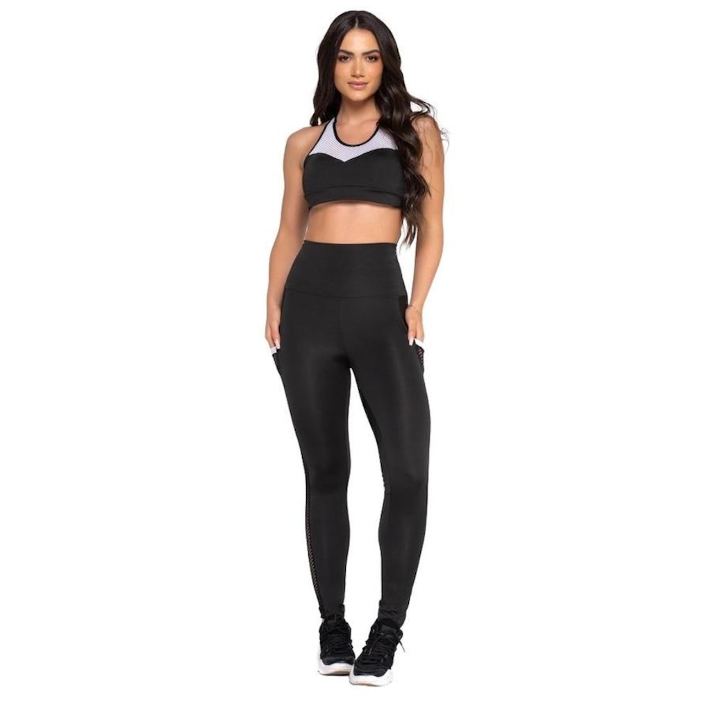 Imagem 3 do produto Kit Fitness Fristyle Calça Legging e Top Academia I - Feminino