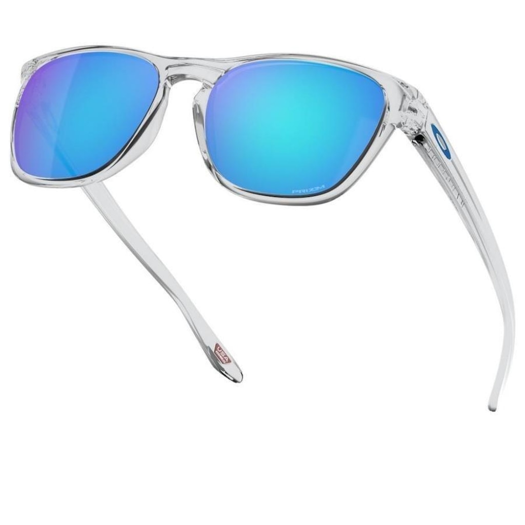 Imagem 3 do produto Óculos de Sol Oakley Manorburn Polished Clear W/ Prizm Sapphire - Adulto