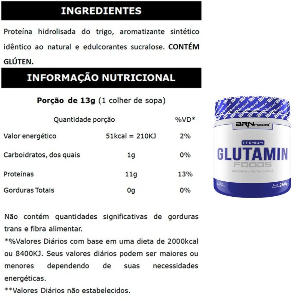 Imagem 5 do produto Kit BRN Foods 2x Whey Fusion 900g Chocolate e Morango + 2x BCAA + 2x Creatina +2x Glutamina +Shaker