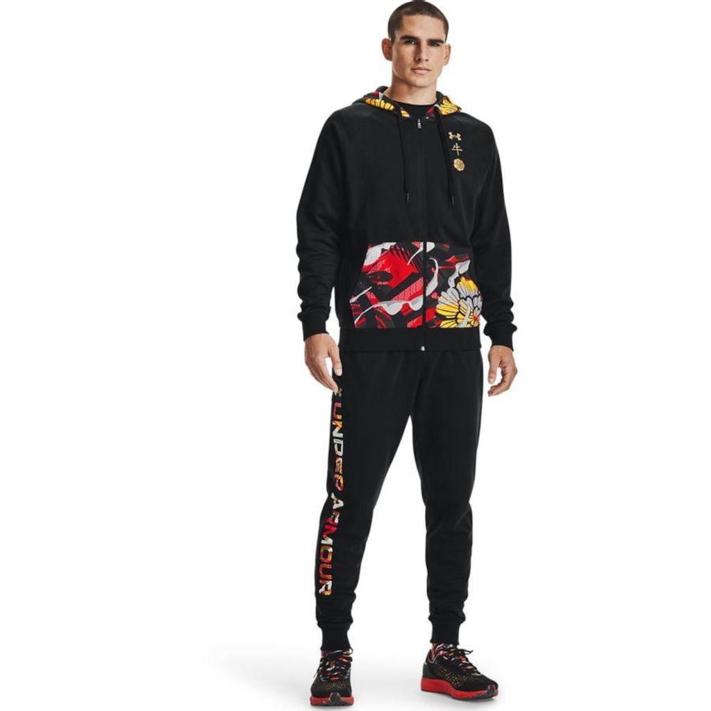 Imagem 2 do produto Jaqueta de Moletom com Capuz Under Armour Rival CNY FZ Hoodie - Masculina