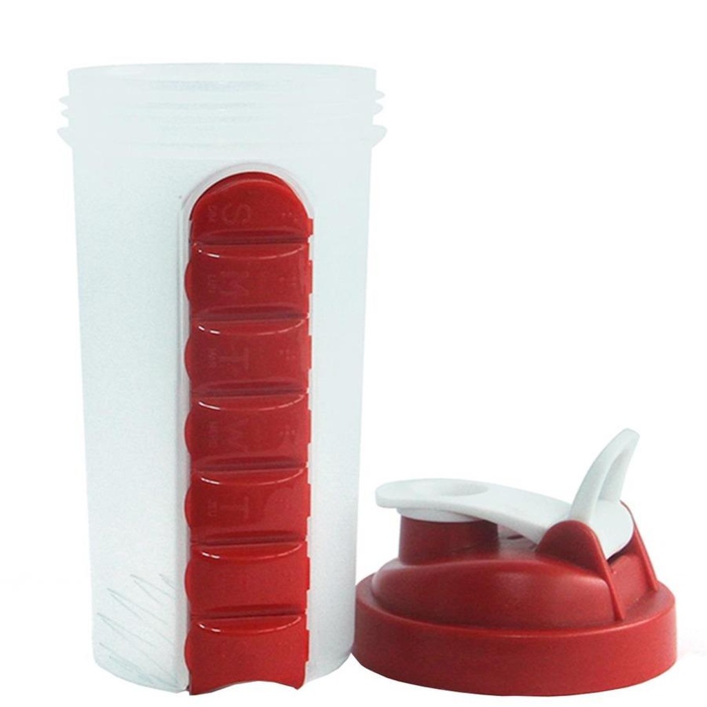 Imagem 3 do produto Garrafa Squeeze Gold Sports Mixer e Porta Comprimido - 750ml