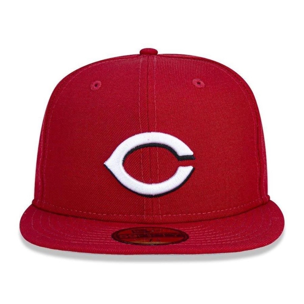 Imagem 3 do produto Boné Aba Reta New Era Cincinnati Reds 5950 Game Cap - Fechado - Adulto
