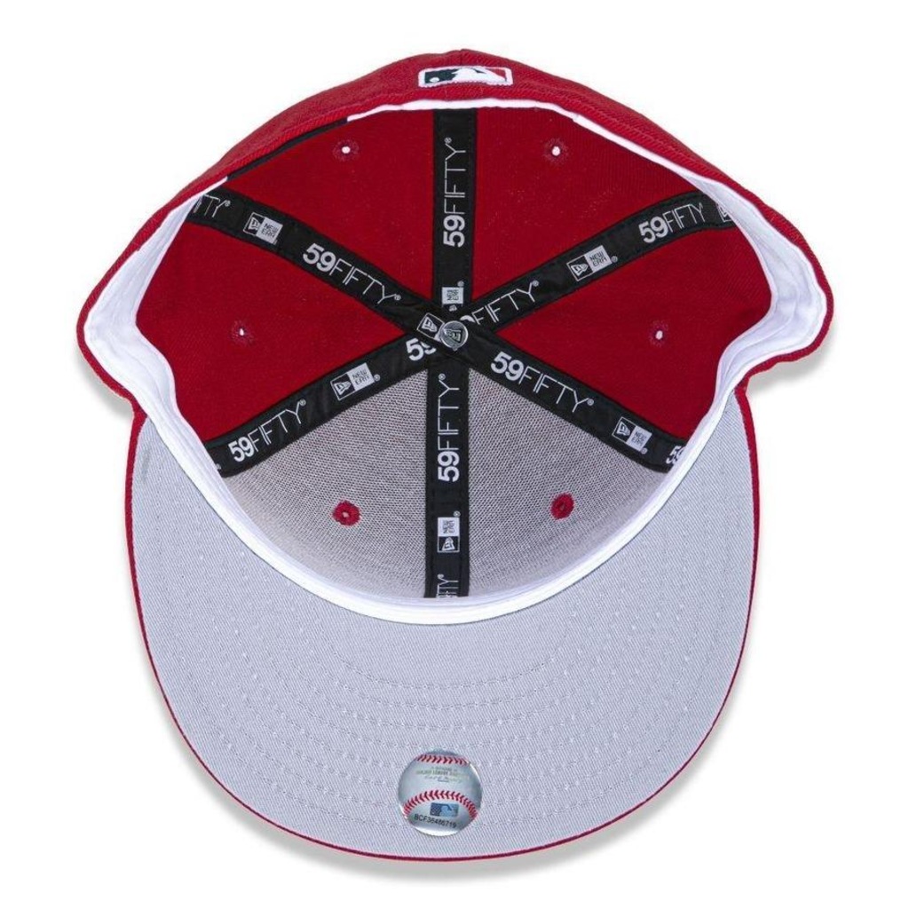 Imagem 5 do produto Boné Aba Reta New Era Cincinnati Reds 5950 Game Cap - Fechado - Adulto