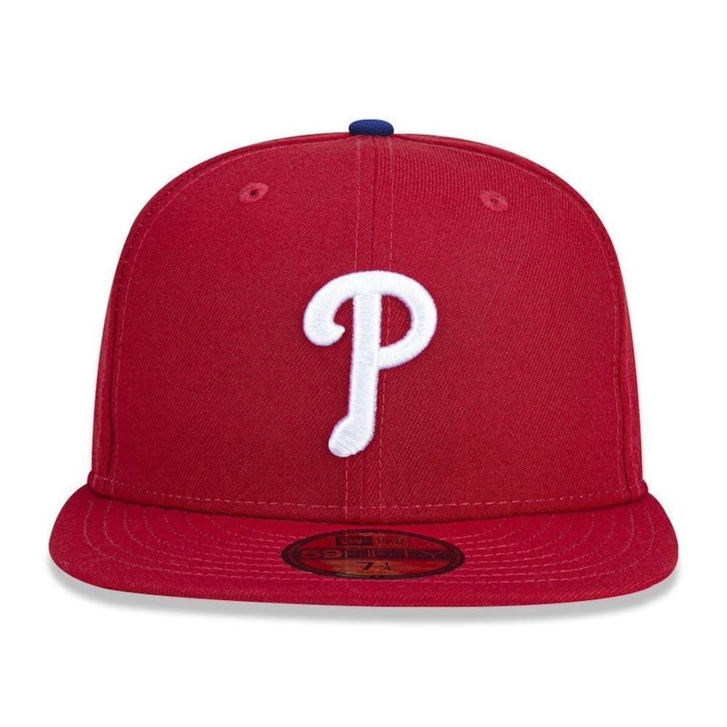 Imagem 3 do produto Boné Aba Curva New Era Philadelphia Phillies 5950 Game Cap - Fechado - Adulto