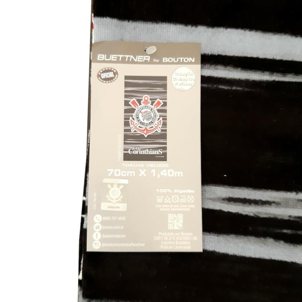 Imagem 4 do produto Toalha de Banho do Corinthians Buettner Oficial - Adulto