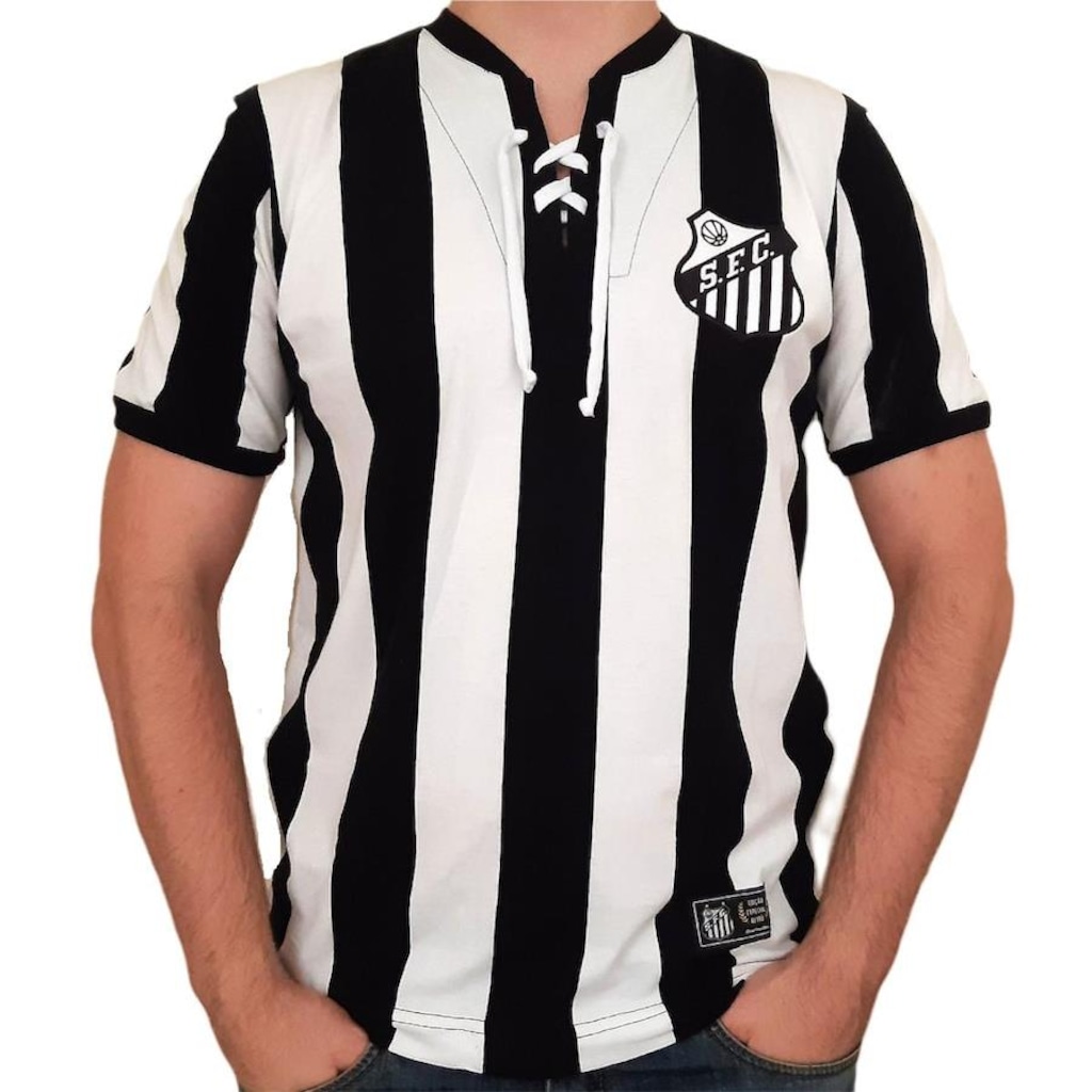 Imagem 2 do produto Camisa do Santos Retrô Mania Retrô 1913 Oficial - Masculina