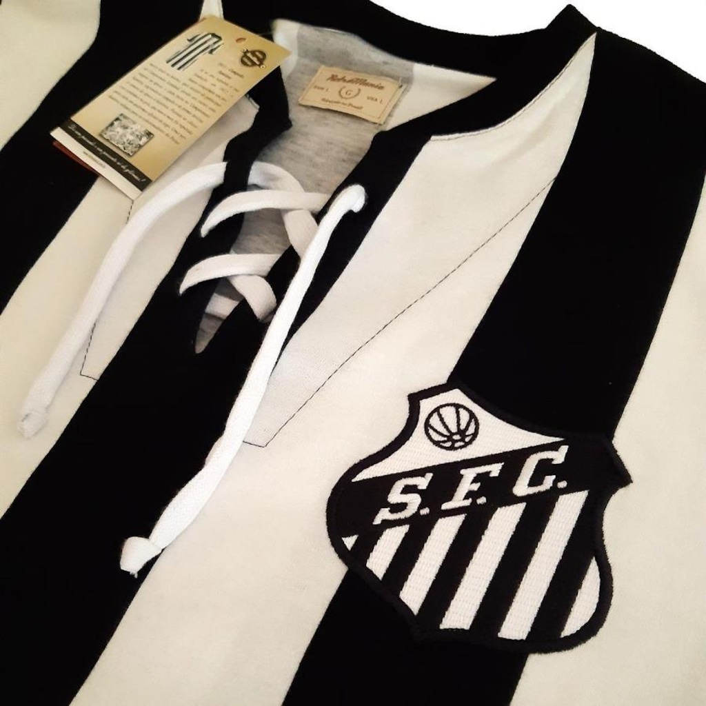 Imagem 4 do produto Camisa do Santos Retrô Mania Retrô 1913 Oficial - Masculina