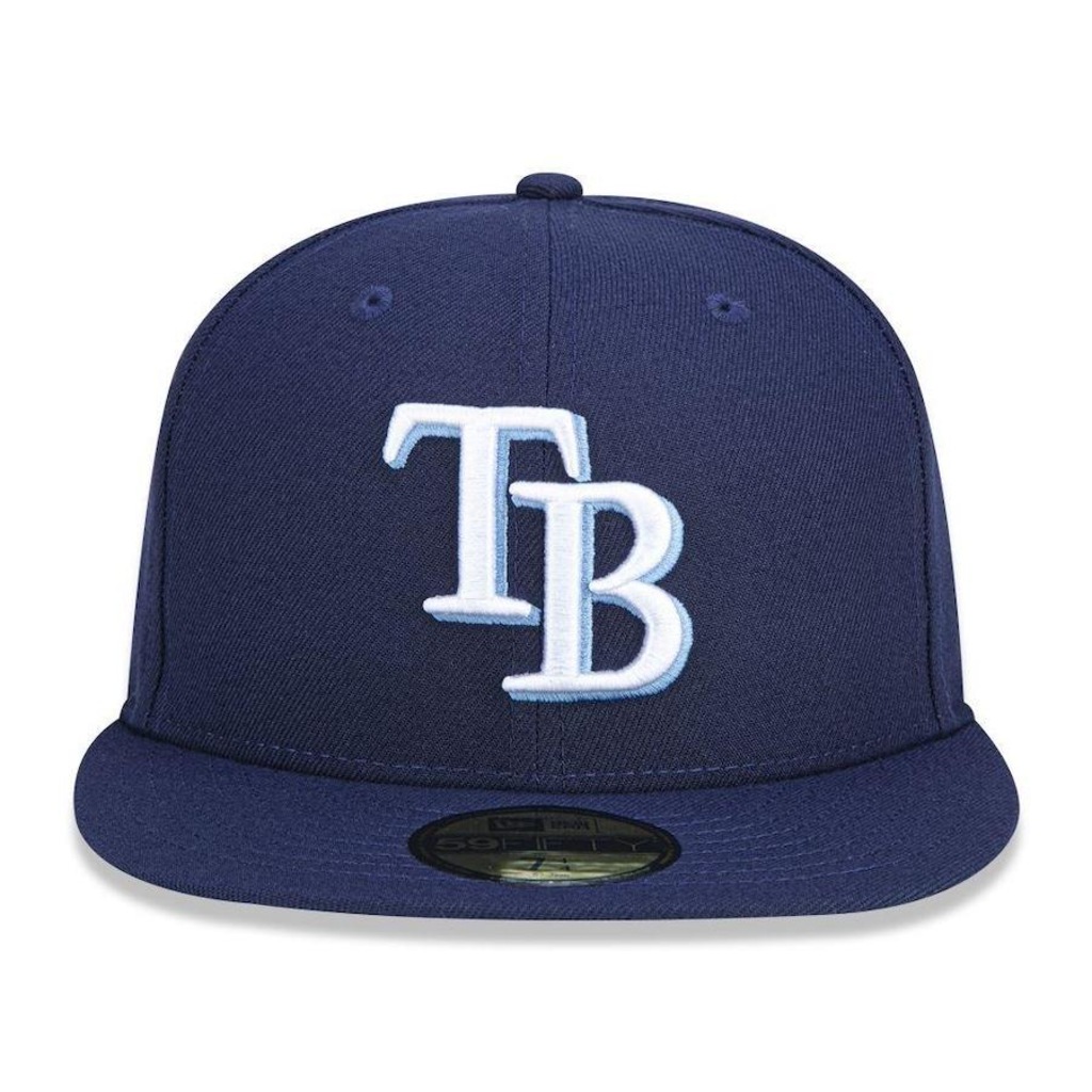 Imagem 3 do produto Boné Aba Reta New Era Tampa Bay Rays 5950 Game Cap - Fechado - Adulto