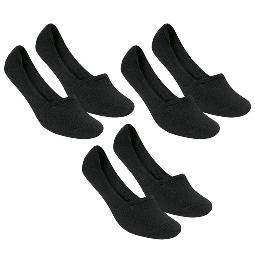 Imagem 1 do produto Meia Selene Sapatilha Invisível - Feminino - 3 Pares