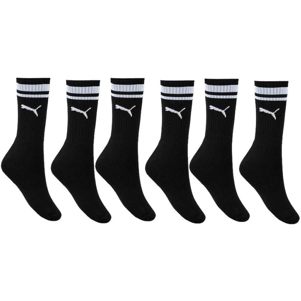 Imagem 1 do produto Meia Puma Esportiva Cano Longo - Feminina - 3 Pares