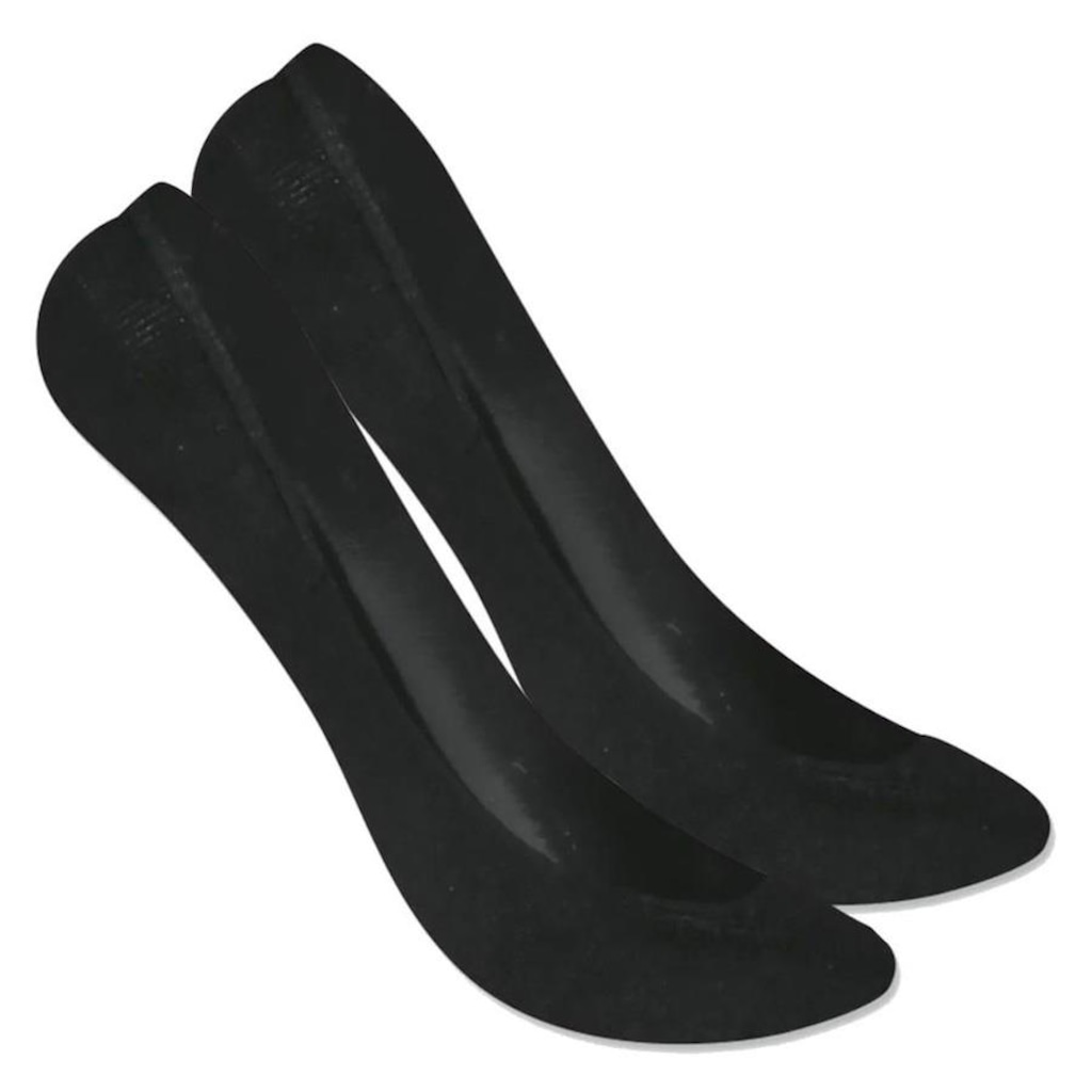 Imagem 2 do produto Kit Meias Sapatilha Selene Super Invisível com 6 Pares - 34 a 38 - Feminina