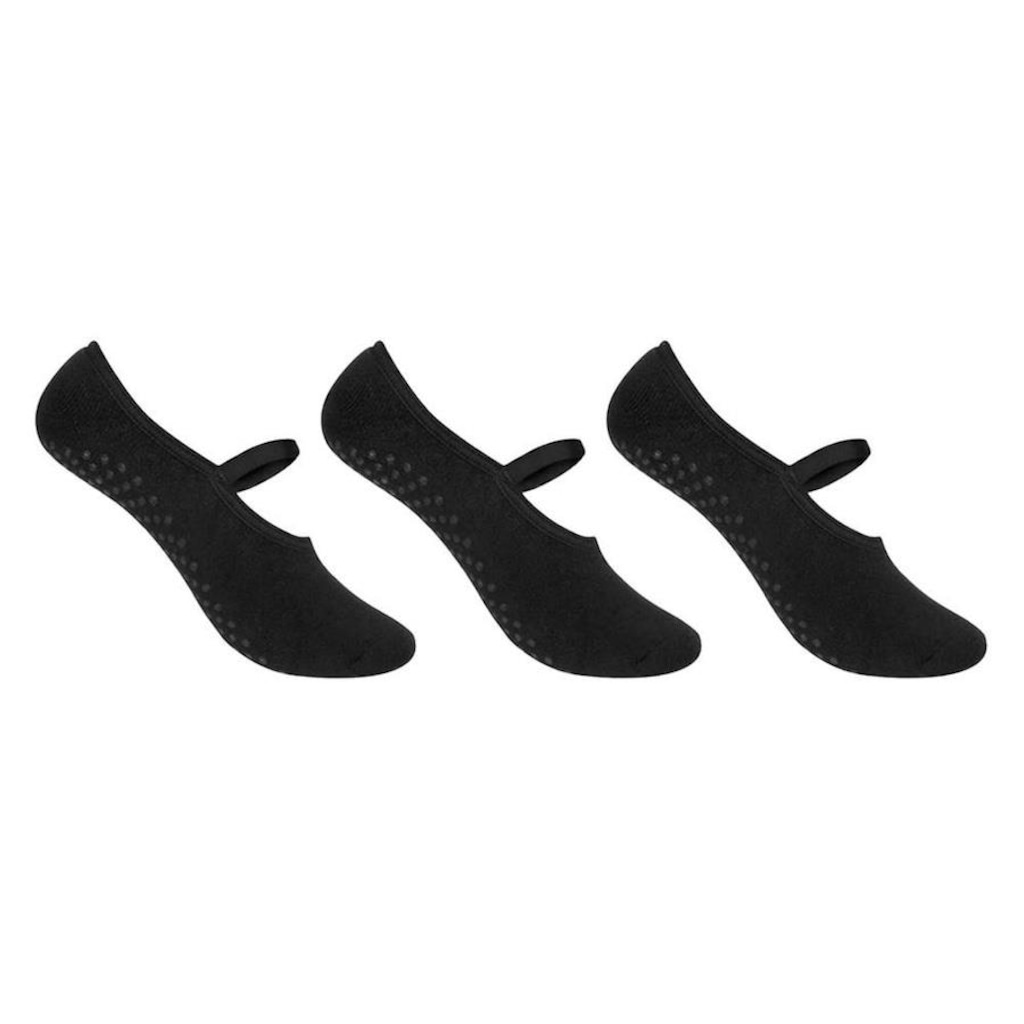 Imagem 1 do produto Kit de Meias Selene Sapatilha Pilates - 3 Pares - Feminino