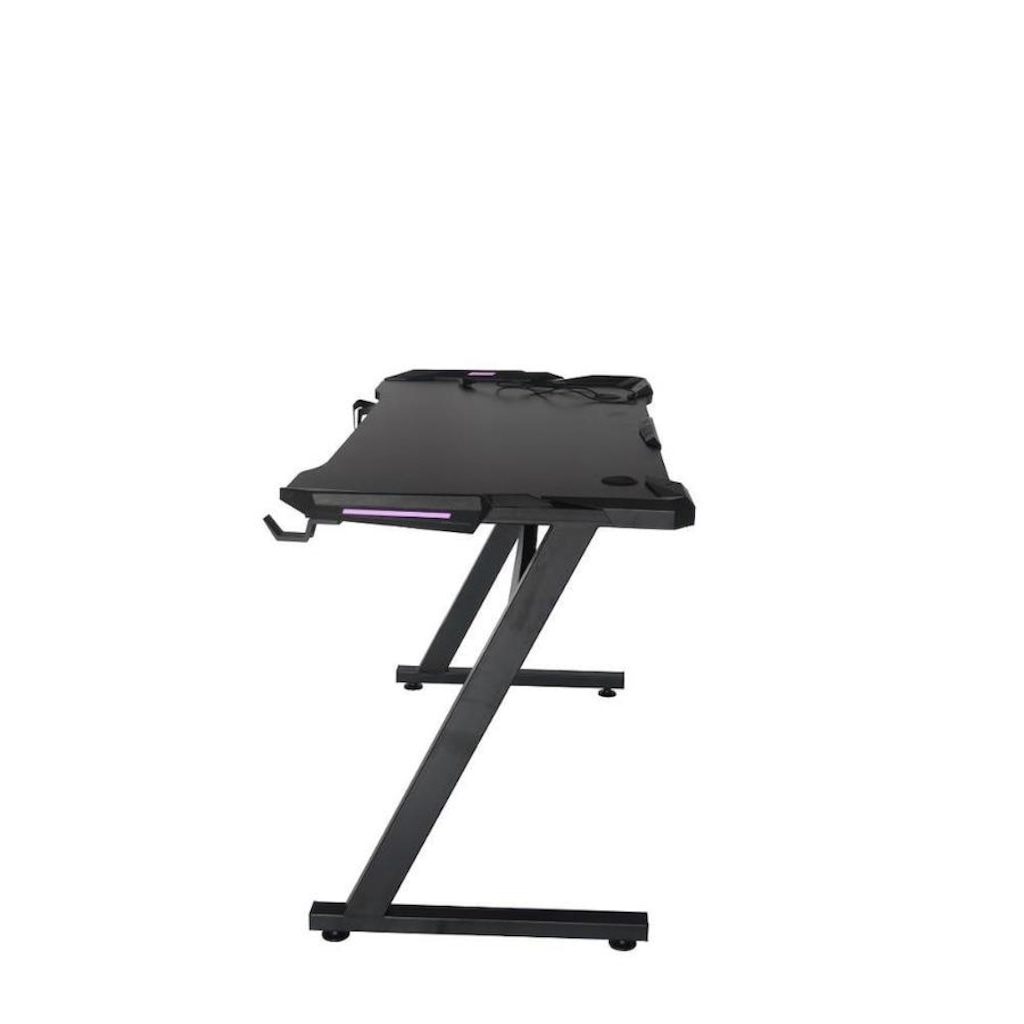 Imagem 2 do produto Mesa Gamer LED Pelegrin PEL-004P Metal e MDF