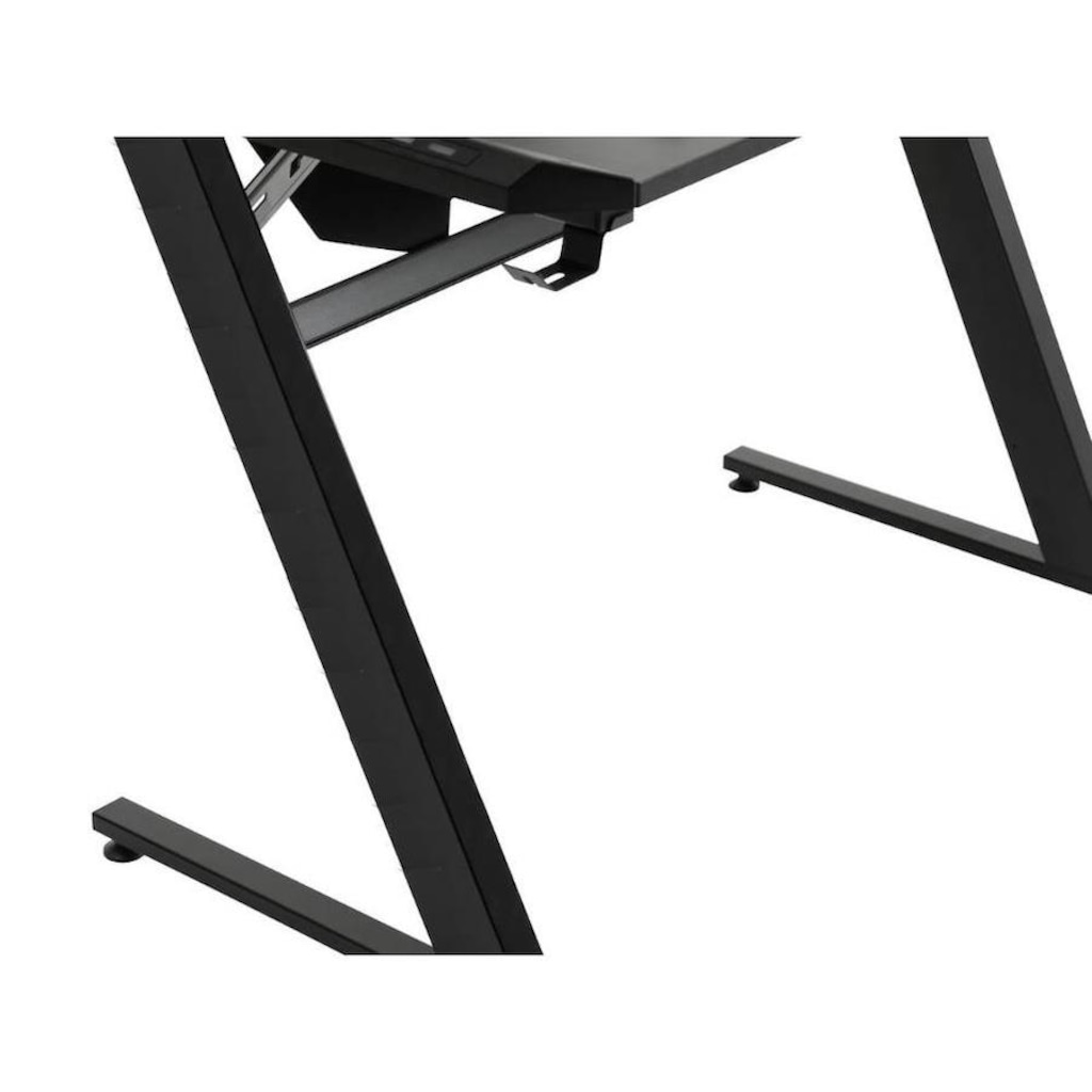 Imagem 3 do produto Mesa Gamer LED Pelegrin PEL-004P Metal e MDF