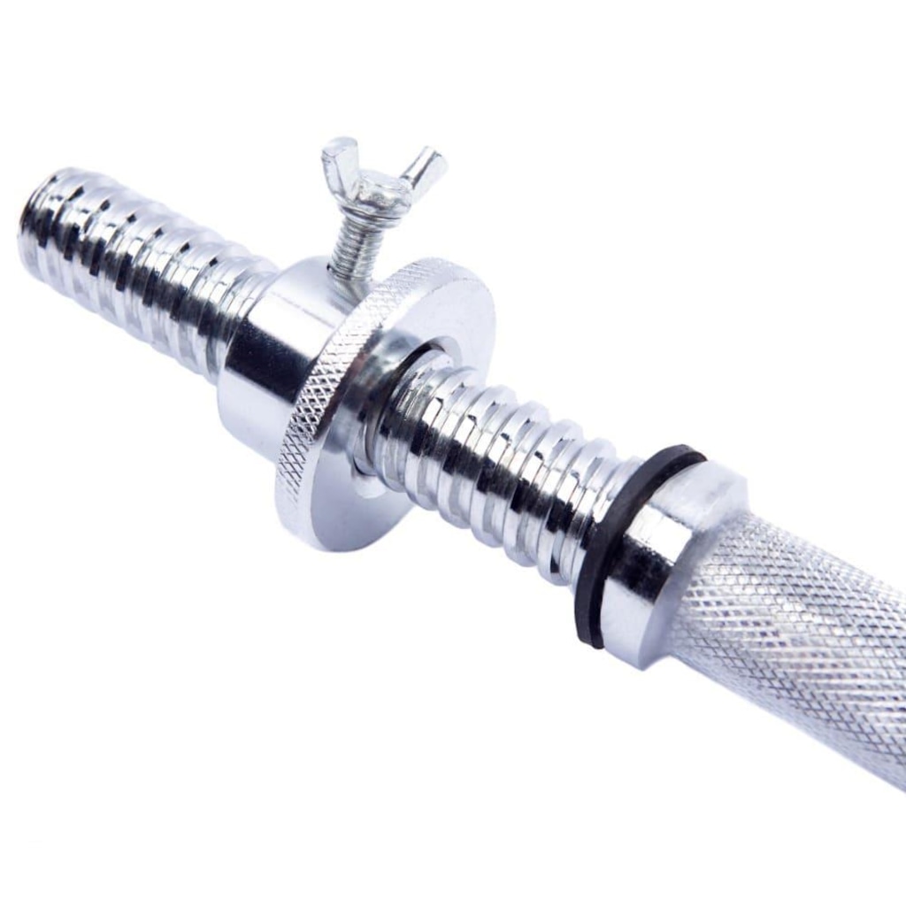 Imagem 3 do produto Barra Halter Maciça Yangfit Recartilhada com Rosca - 40cm
