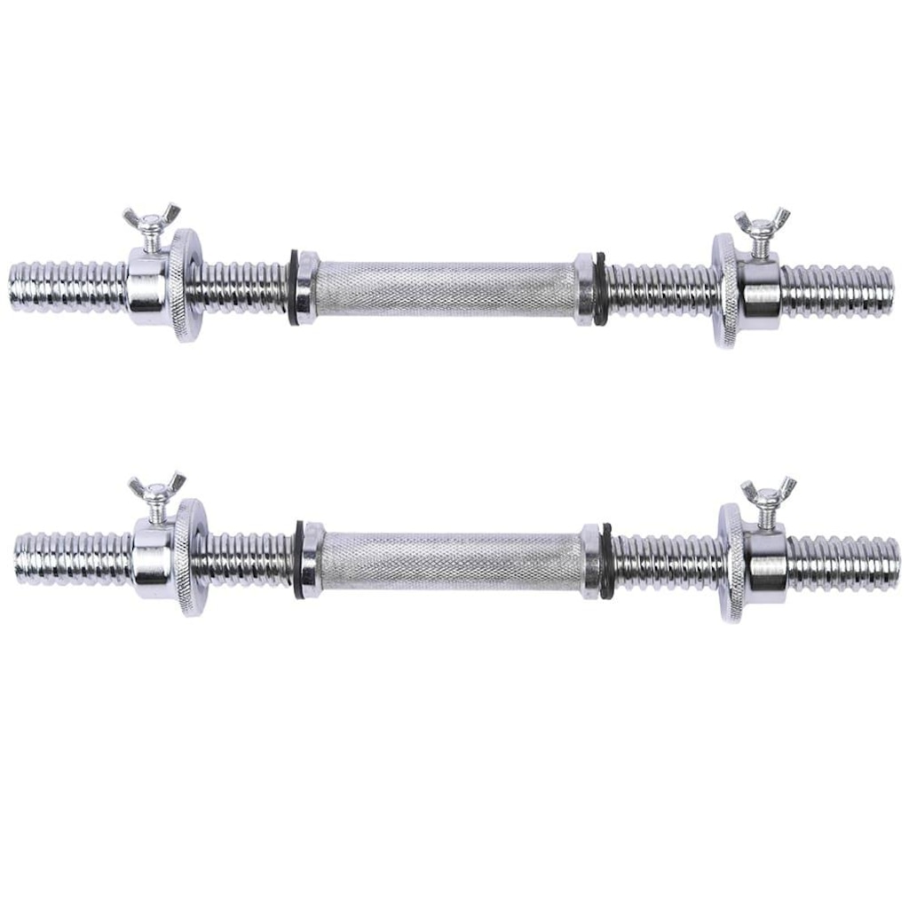 Imagem 2 do produto Barra Halter Maciça Yangfit Recartilhada com Rosca - 40cm - Par