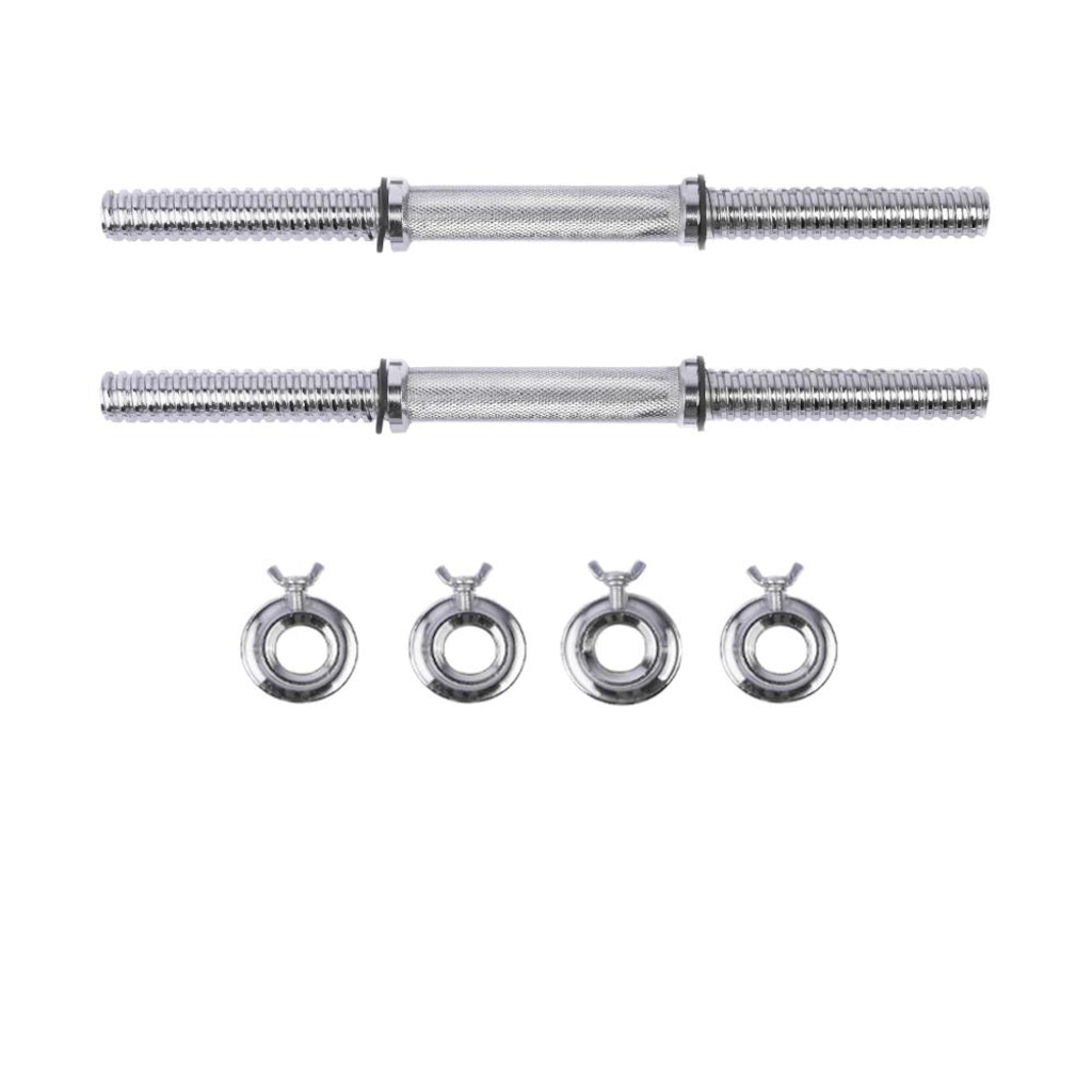 Imagem 3 do produto Barra Halter Maciça Yangfit Recartilhada com Rosca - 40cm - Par